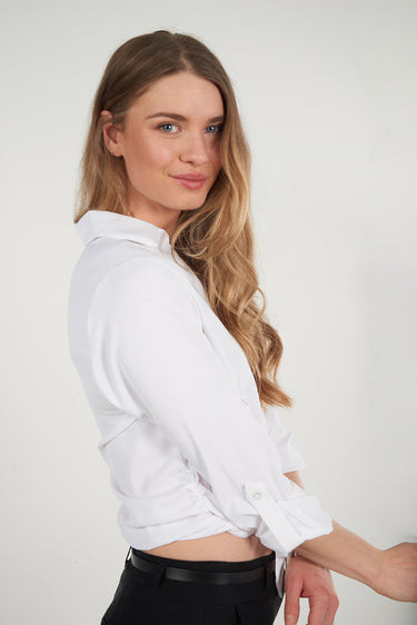 Magasinez la blouse à manches trois-quarts de la nouvelle collection de la Boutique Colori - Shop the three-quarter-sleeve blouse from new collection from Boutique Colori