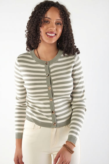Magasinez le cardigan rayé de la nouvelle collection de la Boutique Colori - Shop the striped cardigan from new collection from Boutique Colori