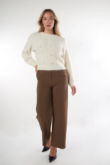 Magasinez le chandail à manches longues avec cristaux de la nouvelle collection de la Boutique Colori - Shop the long sleeves sweater with decorative crystals from new collection from Boutique Colori