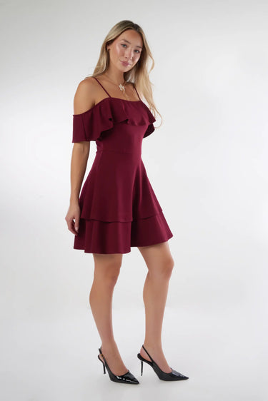 Magasinez la robe courte à volants de la nouvelle collection de la Boutique Colori - Shop the short ruffle dress from new collection from Boutique Colori