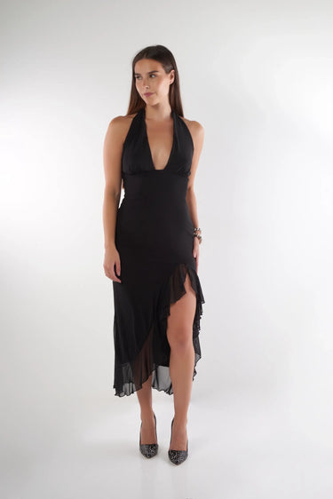 Magasinez la robe élégante à dos ouvert de la nouvelle collection de la Boutique Colori - Shop the elegant dress with open back from new collection from Boutique Colori