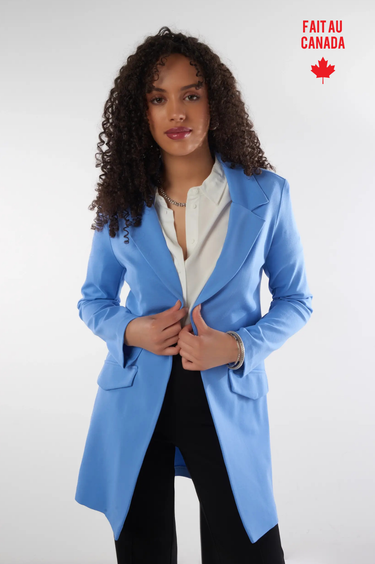 Magasinez le veston long de la nouvelle collection de la Boutique Colori - Shop the long blazer from new collection from Boutique Colori