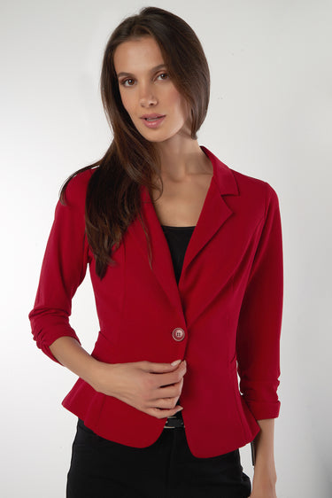 Magasinez le veston à manches froncées de Colori - Shop the ruched sleeves blazer from Colori
