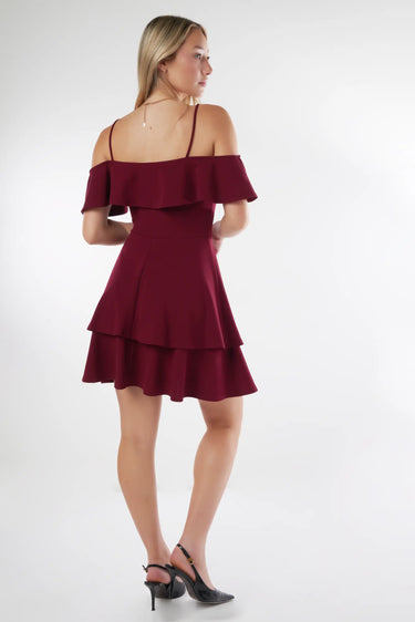 Magasinez la robe courte à volants de la nouvelle collection de la Boutique Colori - Shop the short ruffle dress from new collection from Boutique Colori