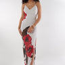 Magasinez la robe élégante avec fente de la nouvelle collection de la Boutique Colori - Shop the elegant dress with front slit from new collection from Boutique Colori