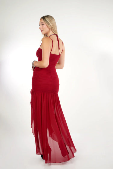 Magasinez la robe élégante avec fente de la nouvelle collection de la Boutique Colori - Shop the elegant dress with slit from new collection from Boutique Colori