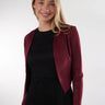 Magasinez la veste ouverte en suède de la nouvelle collection de la Boutique Colori - Shop the open-front suede jacket from new collection from Boutique Colori