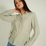 Magasinez la blouse rayée à manches longues de Colori - Shop the long sleeve striped blouse from Colori