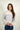 Magasinez le chandail court rayé à col montant de Colori - Shop the striped cropped turtleneck sweater from Colori