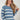 Magasinez le chandail rayé à col rond de Colori - Shop the striped crewneck sweater from Colori
