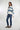 Magasinez le chandail rayé court à col montant de Colori - Shop the short striped turtleneck sweater from Colori