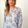 Magasinez le haut imprimé en chiffon de Colori - Shop the printed chiffon top from Colori 