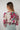 Magasinez le haut court fleuri en chiffon de Colori - Shop the floral chiffon crop top from Colori