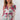 Magasinez le haut court fleuri en chiffon de Colori - Shop the floral chiffon crop top from Colori