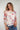 Magasinez le haut en filet fleuri à manches trois-quarts de Colori - Shop the floral mesh top with three-quarter sleeves from Colori