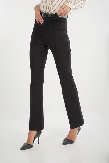 Magasinez le pantalon large à nervure de Colori - Shop the pinstriped wide-leg pants from Colori