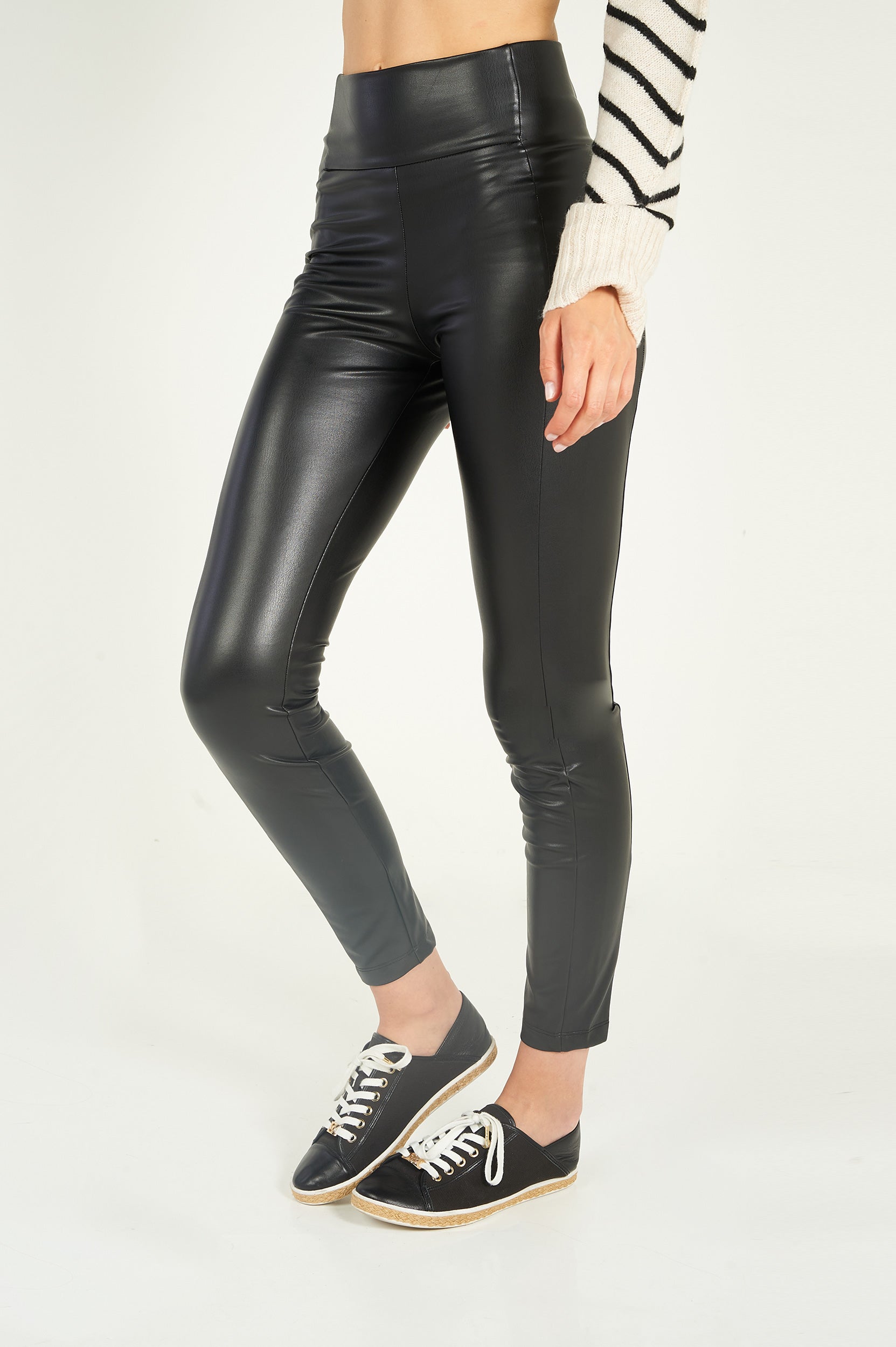 Women's faux leather pants, COLORI