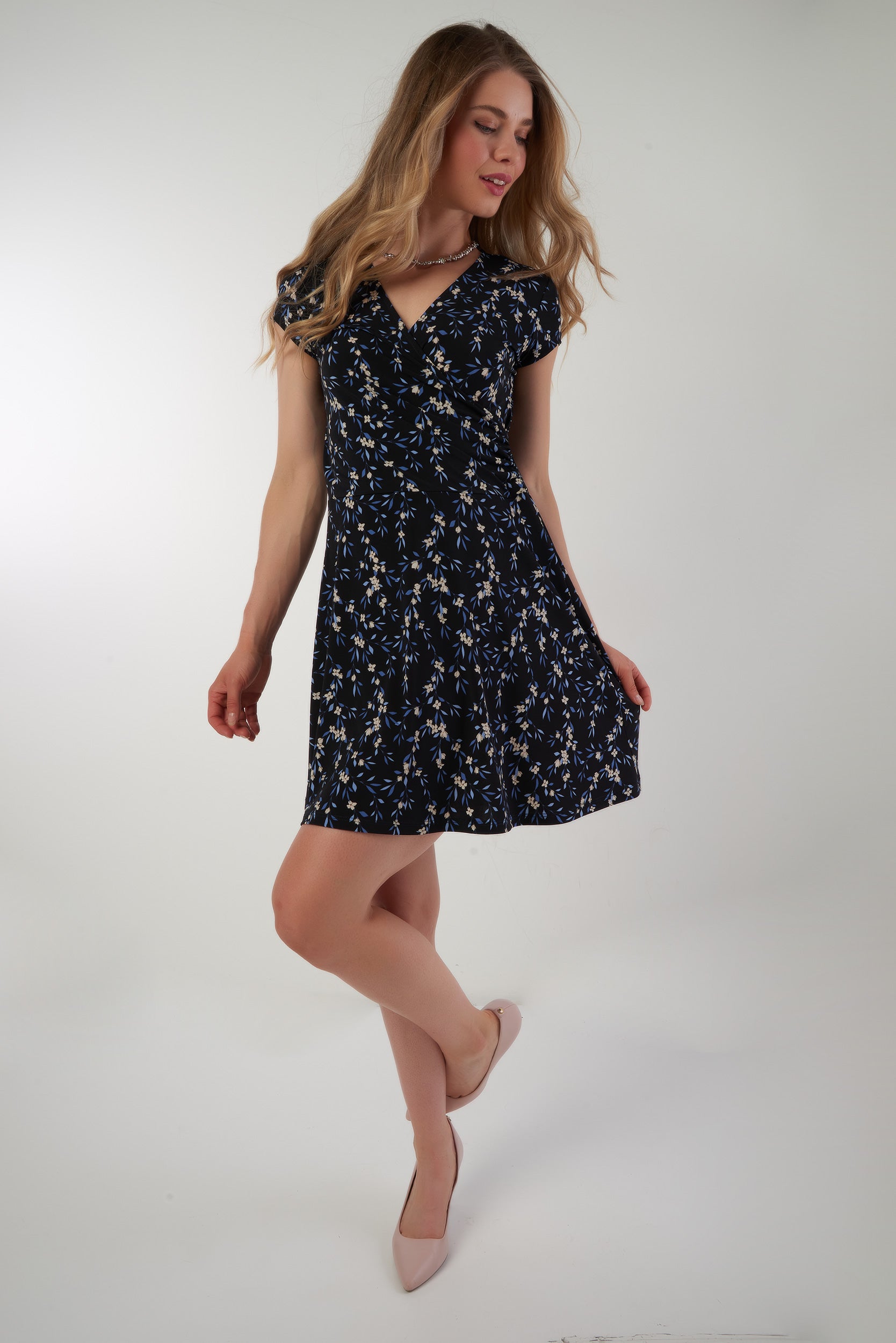 Robe portefeuille avec imprimé fleuri COLORI MAPUTO2 – Colori